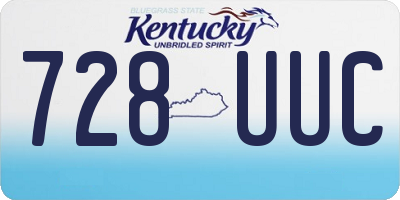 KY license plate 728UUC