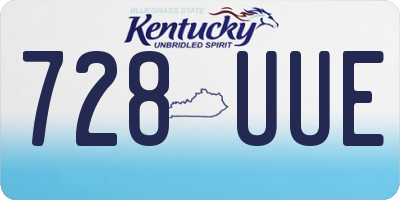 KY license plate 728UUE