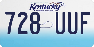 KY license plate 728UUF