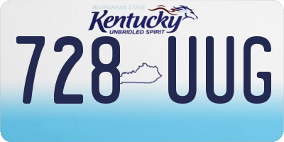 KY license plate 728UUG