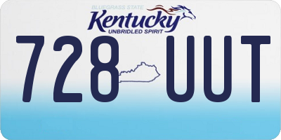 KY license plate 728UUT