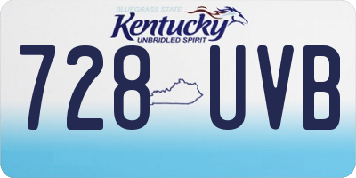 KY license plate 728UVB