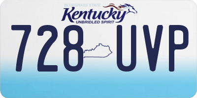 KY license plate 728UVP