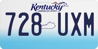 KY license plate 728UXM