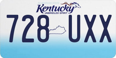 KY license plate 728UXX