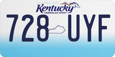 KY license plate 728UYF