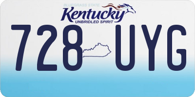 KY license plate 728UYG