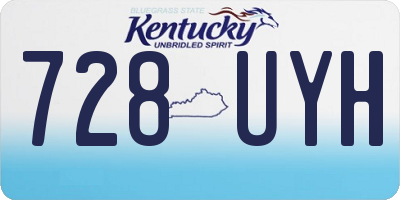 KY license plate 728UYH
