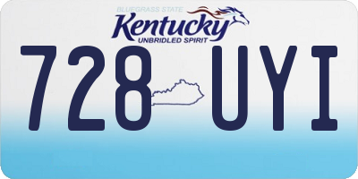 KY license plate 728UYI