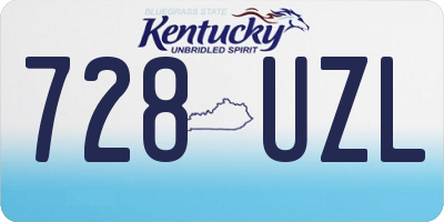 KY license plate 728UZL