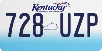KY license plate 728UZP