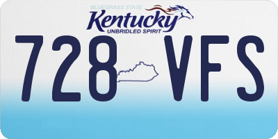 KY license plate 728VFS