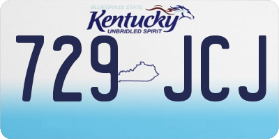 KY license plate 729JCJ