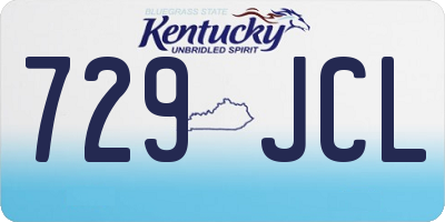 KY license plate 729JCL