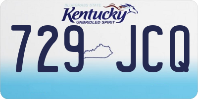 KY license plate 729JCQ