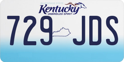 KY license plate 729JDS