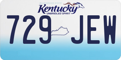 KY license plate 729JEW