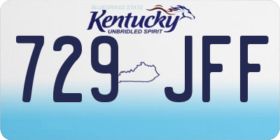 KY license plate 729JFF