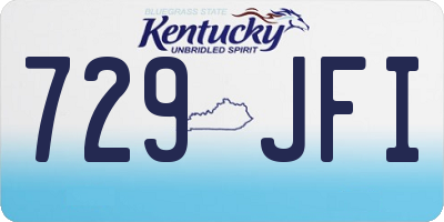 KY license plate 729JFI