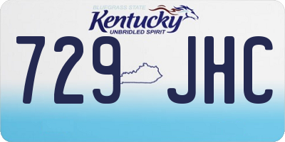 KY license plate 729JHC