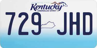 KY license plate 729JHD