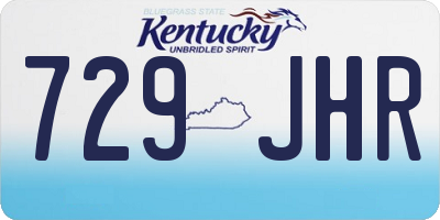 KY license plate 729JHR