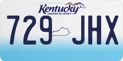 KY license plate 729JHX