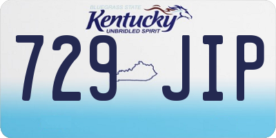KY license plate 729JIP