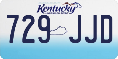 KY license plate 729JJD