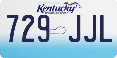 KY license plate 729JJL