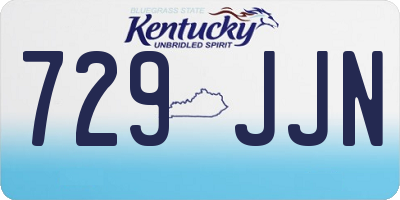 KY license plate 729JJN