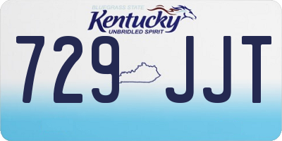 KY license plate 729JJT
