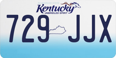 KY license plate 729JJX