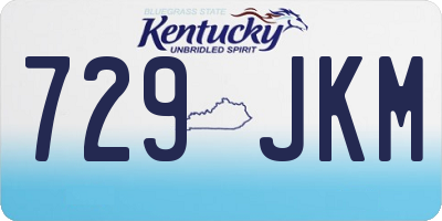 KY license plate 729JKM