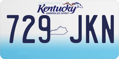 KY license plate 729JKN