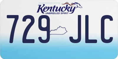 KY license plate 729JLC