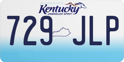 KY license plate 729JLP