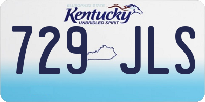 KY license plate 729JLS