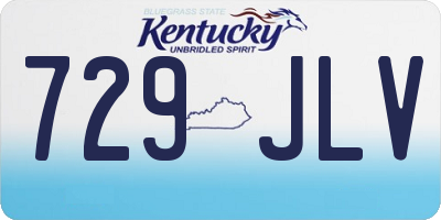 KY license plate 729JLV