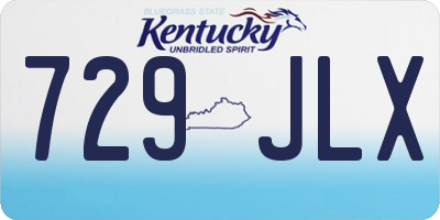 KY license plate 729JLX