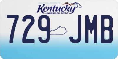 KY license plate 729JMB