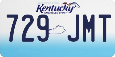 KY license plate 729JMT