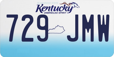 KY license plate 729JMW