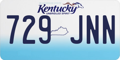 KY license plate 729JNN