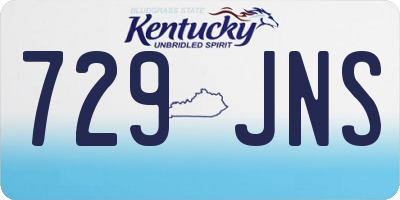 KY license plate 729JNS
