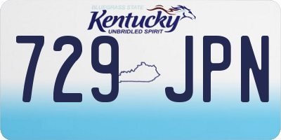 KY license plate 729JPN