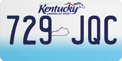 KY license plate 729JQC