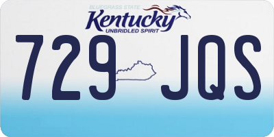 KY license plate 729JQS