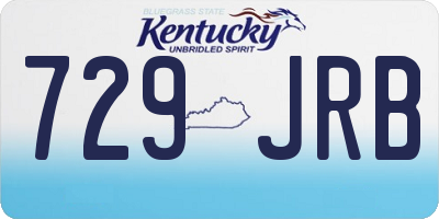 KY license plate 729JRB