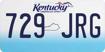 KY license plate 729JRG